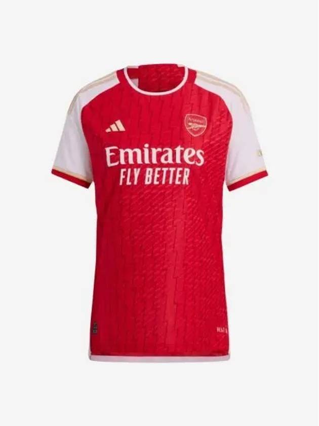 아디다스 아스날 2023 24 홈 어센틱 저지 베러 스칼렛 화이트 US 논 마킹 버전 Adidas Arsenal 2023 24 Home Authentic Jersey Better Scarlet White US Sizing Non Marking Ver.