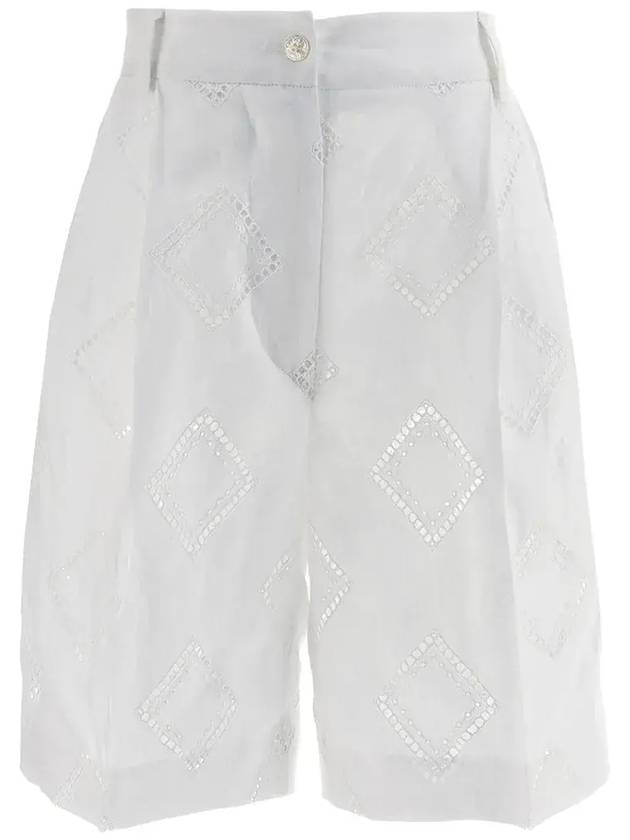 Kiton Broderie Anglaise 디테일 버뮤다 쇼츠 D48107K0990B01_00S