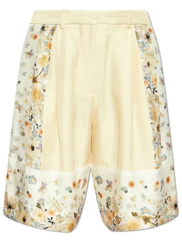 문테 플로럴 패턴 루즈 반바지 2511401251180_CREME