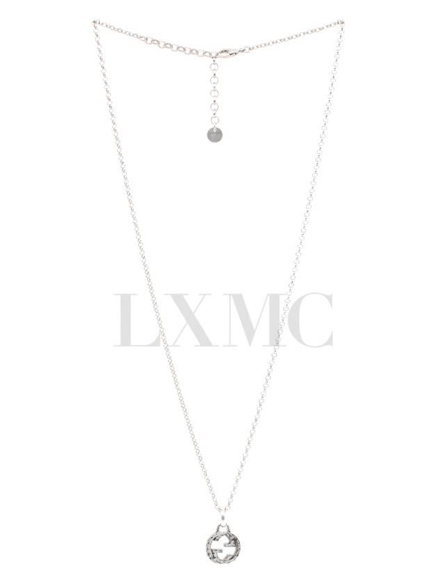 구찌 인터로킹 실버목걸이 GG로고 체인 네크리스 455535