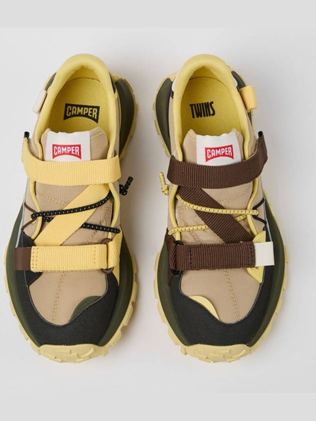 캠퍼 여성 드리프트 트레일 Drift Trail 스니커즈 운동화 브라운 옐로우