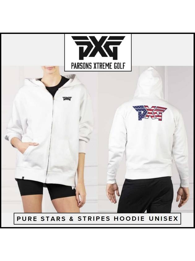 PXG골프웨어 남성여성 퓨어 스타 스프라이프 후디 유니섹스 남녀공용 골프 후드 집업 PURE STARS & STRIPES HOODIE UNISEX