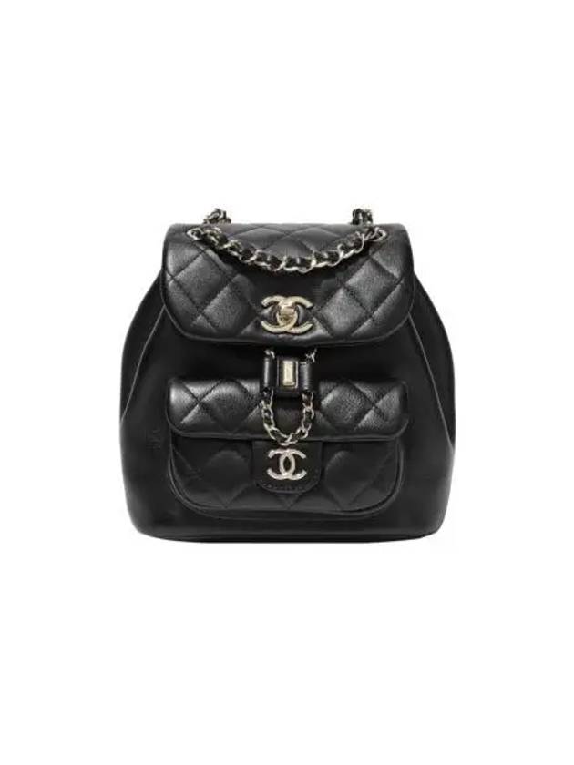 샤넬 스몰 백팩 카프스킨 & 골드 메탈 블랙 Chanel Small Backpack Calfskin & Gold Black