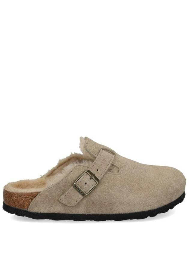 버켄스탁 여성 BOSTON SHEARLING SLIPPERS 1028299DTAUPE