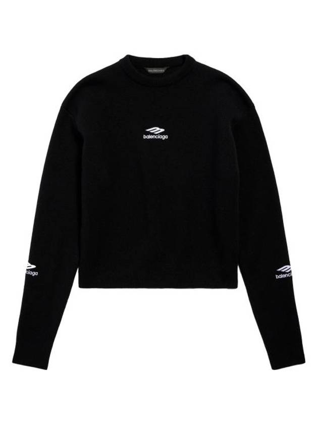 25SS 발렌시아가 풀오버 807779 T1701 1000 BLACK