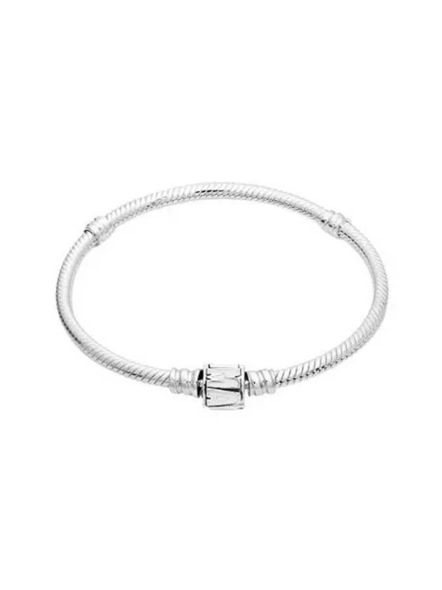 판도라 모먼트 마블 로고 클래스프 스네이크 체인 브레이슬릿 스털링 실버 화이트 Pandora Moments Marvel Logo Clasp Snake Chain Bracelet Sterling Silver White