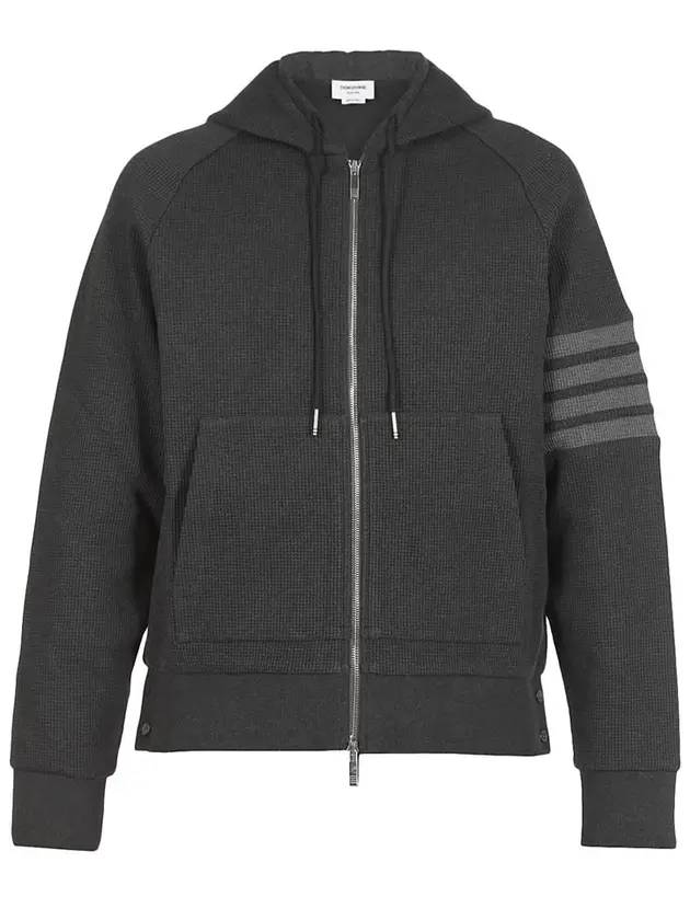 톰브라운 4바 스트라이프 와플 래글런 후드집업