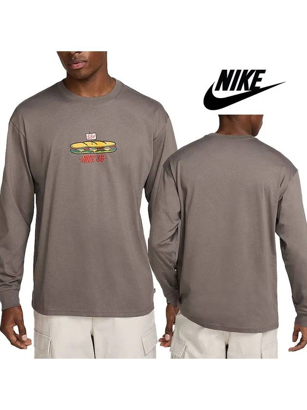 나이키 맨투맨 SB 맥스90 탑 긴팔티 브라운