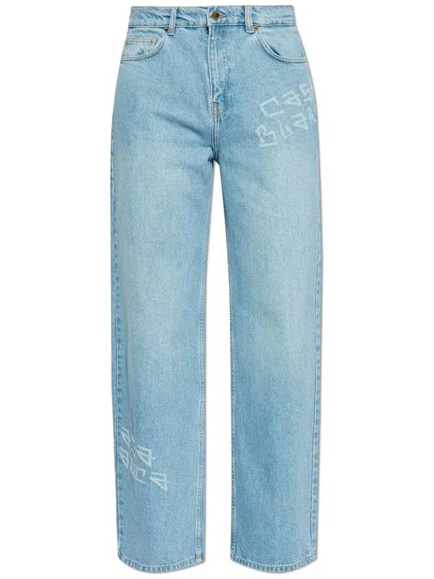 카사블랑카 시그니처 로고 스트레이트 진 MS25TR274010_LIGHTBLUEVINTAGEWASH