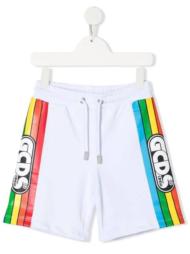 21SS 키즈 로고 스트라이프 트랙 쇼츠 027654 001