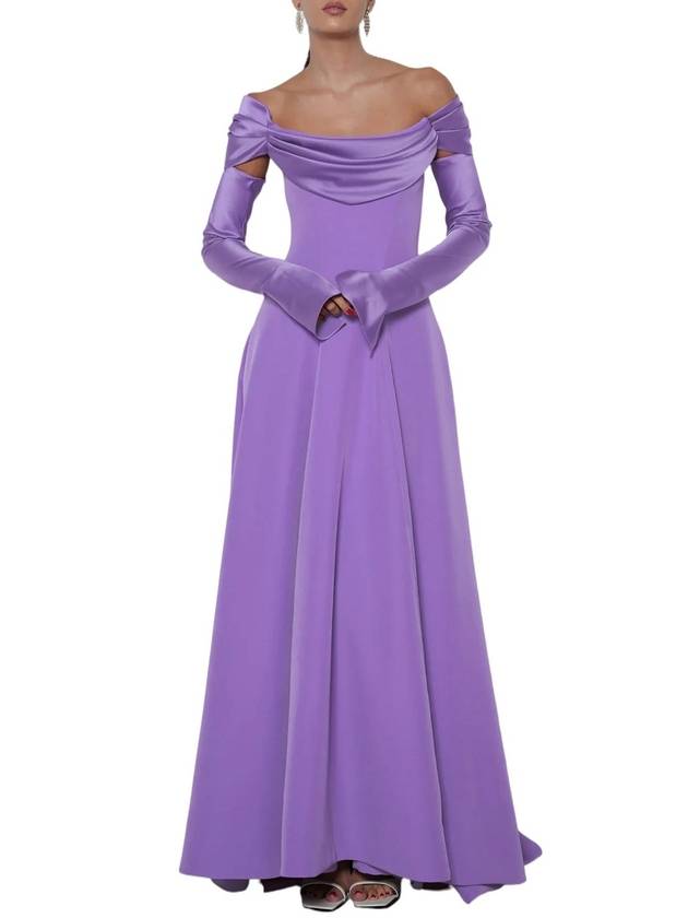 SALMA CREPE LONG DRESS