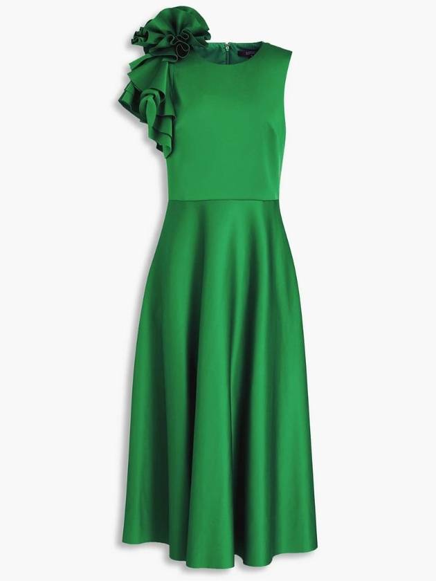 NB07 배즐리미슈카 여성 원피스 Ruffled scuba midi dress 1647597337217030