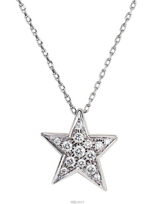 샤넬 코메트 지오드 네크리스 미디엄 화이트골드 J0868 73123