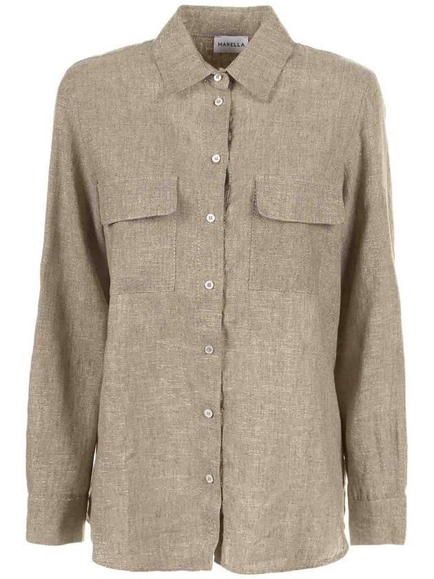 Marella Beige Shirt Jacket