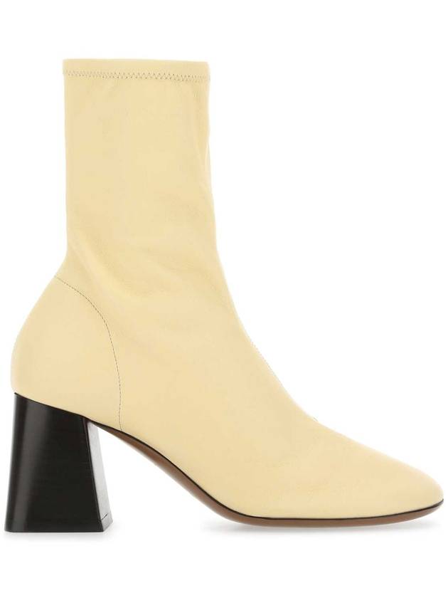 22FW 누스 Cream 레더 Lepus 앵클 부츠 00310NS22 ALABASTER
