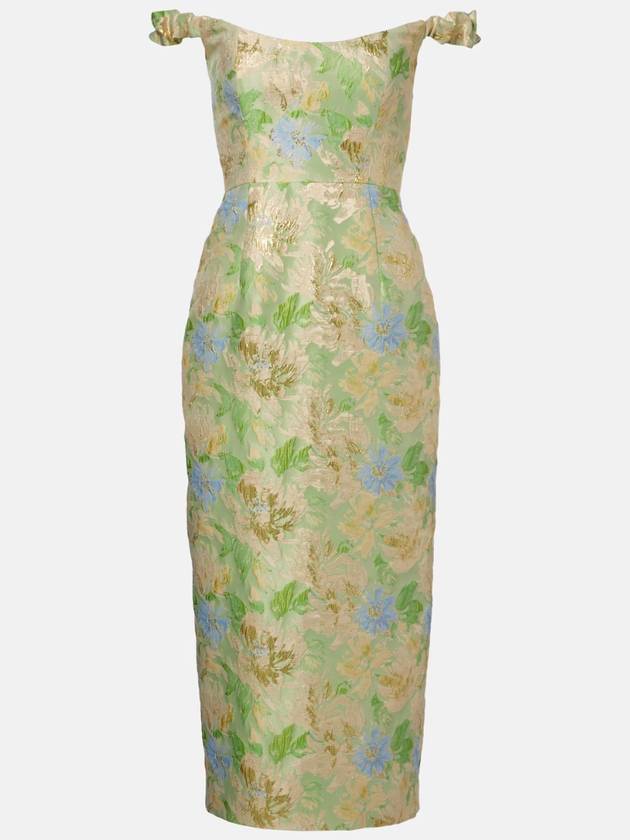 NB04 MARKARIAN 여성 원피스 Floral brocade midi dress