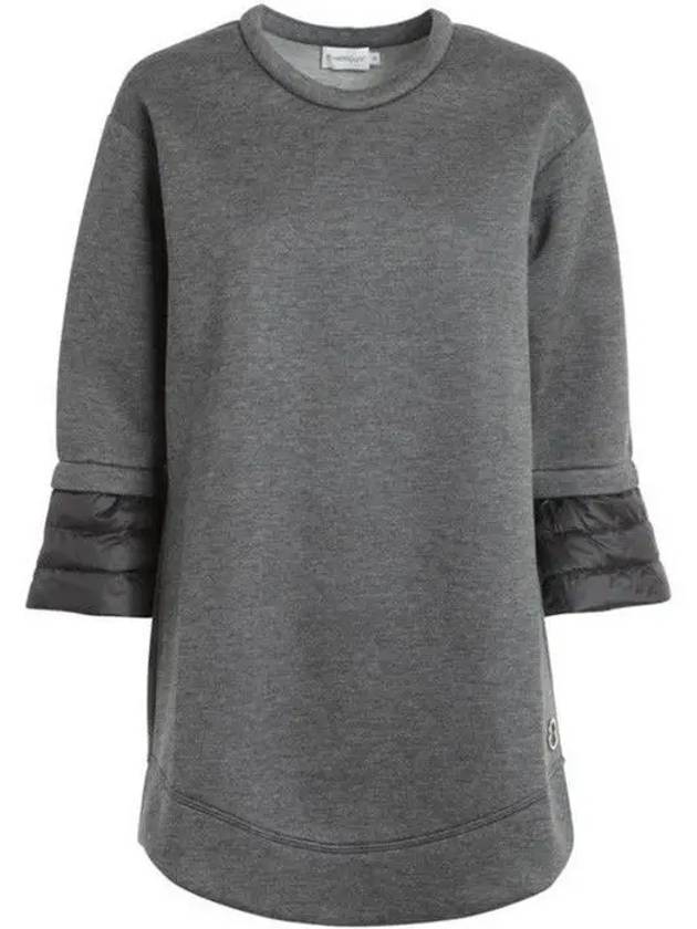 몽클레르 네오프렌 숏원피스 그레이