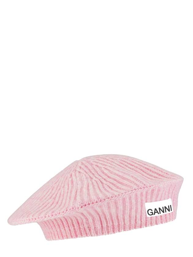 가니 로고 리브 엣지 울 베레모 라일락