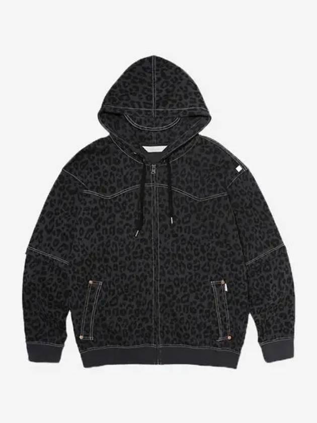 트루릴리젼 X 페치 스웻 세퍼레이트 후디 레오파드 차콜 True Religion X Fetch Sweat Separate Hoodie Leopard Charcoal