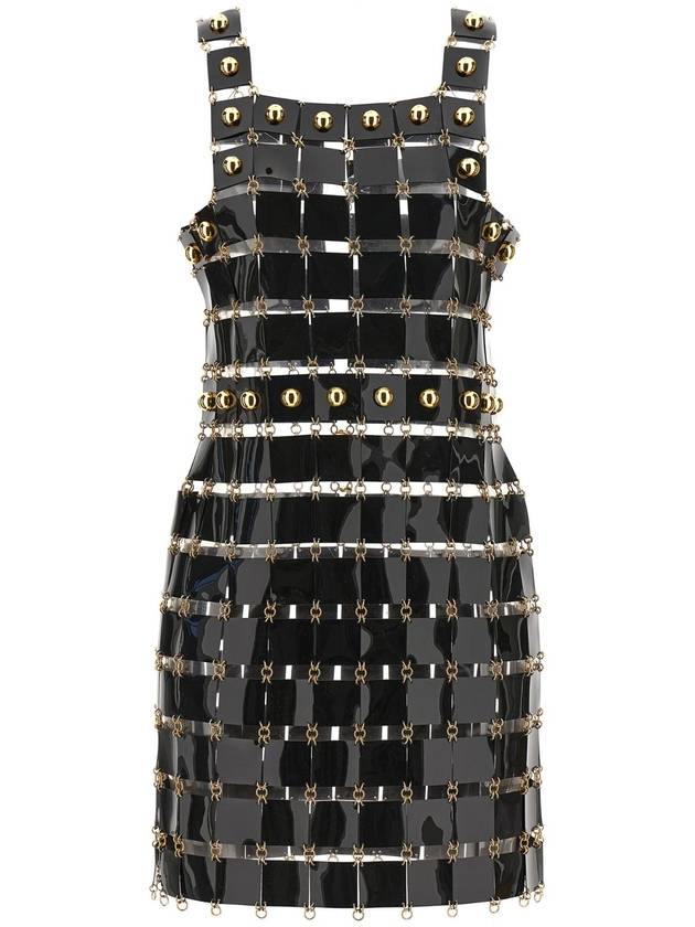 PACO RABANNE 24AIRO875PS0503P001 비닐 체크 드레스