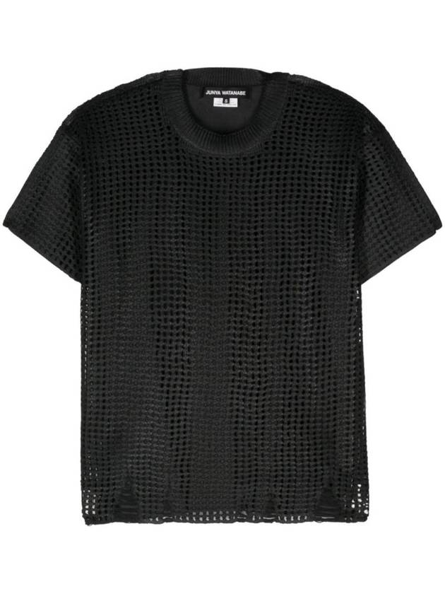 준야 와타나베 여성 OPEN KNIT CREWNECK T 셔츠 JMN0090511