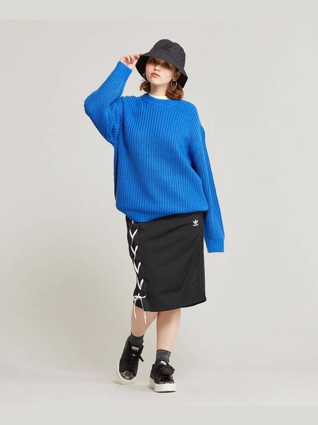 아디다스 레이스업 스커트 리본 발레코어 롱스커트