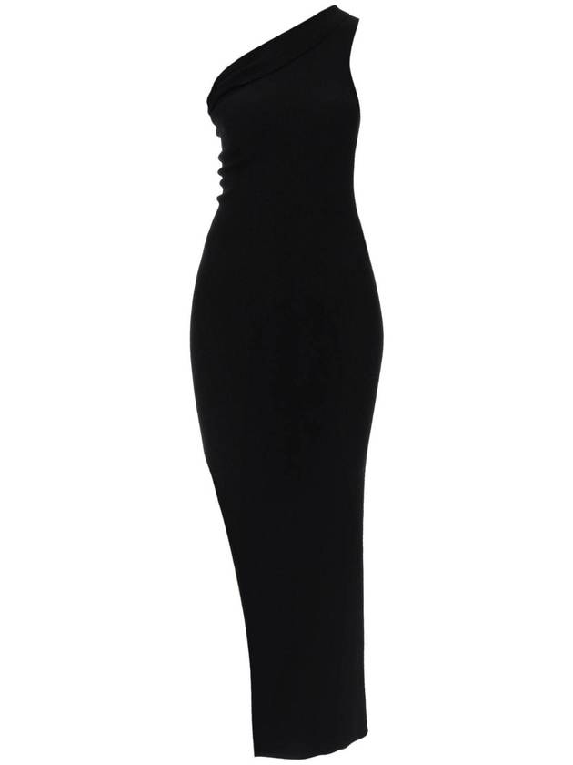 RICK OWENS knitted one shoulder dress RP01D2627 RIBM 09