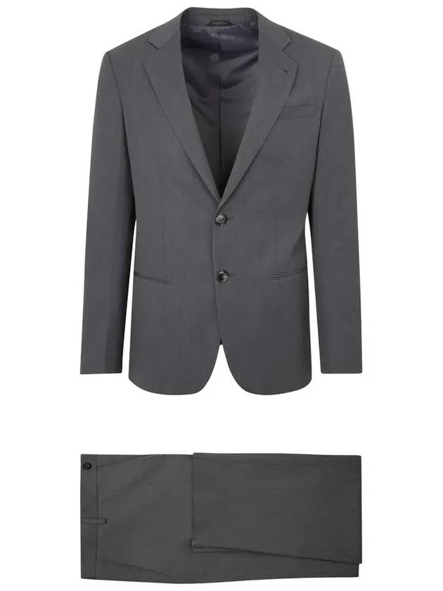 Giorgio Armani 싱글 브레스트 투피스 수트 8WGAV007T0075_U8TJASPHALT