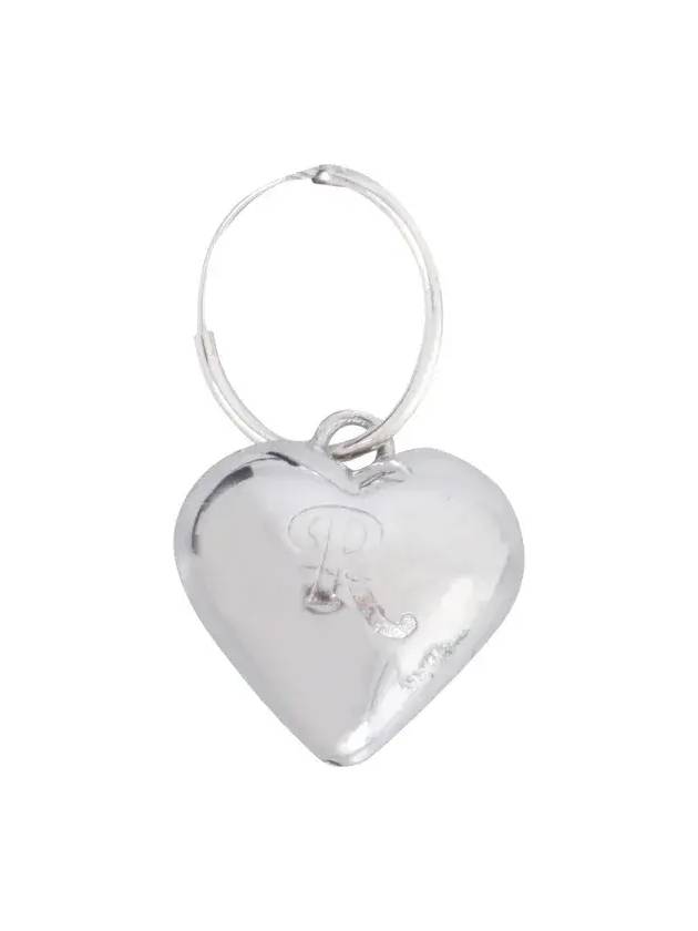 Raf Simons Small Heart Earrings with Initial 212987_650020082