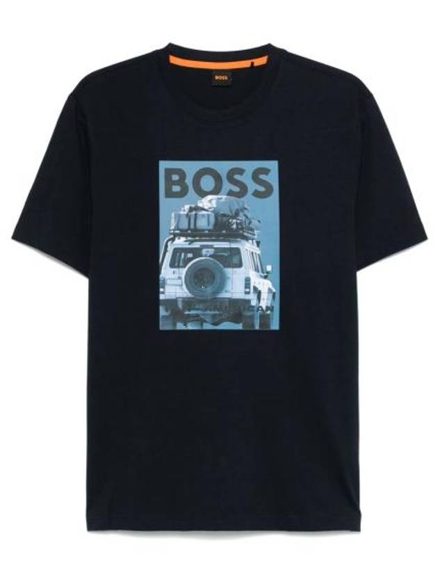 25SS 보스 반팔 티셔츠 50535079 404 BLUE