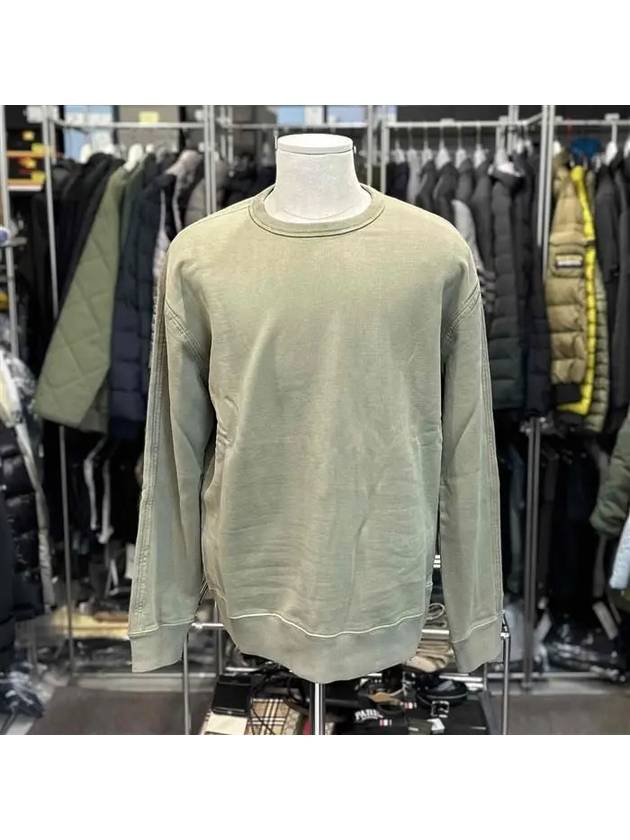 23FW TENC 백패치 맨투맨 카키