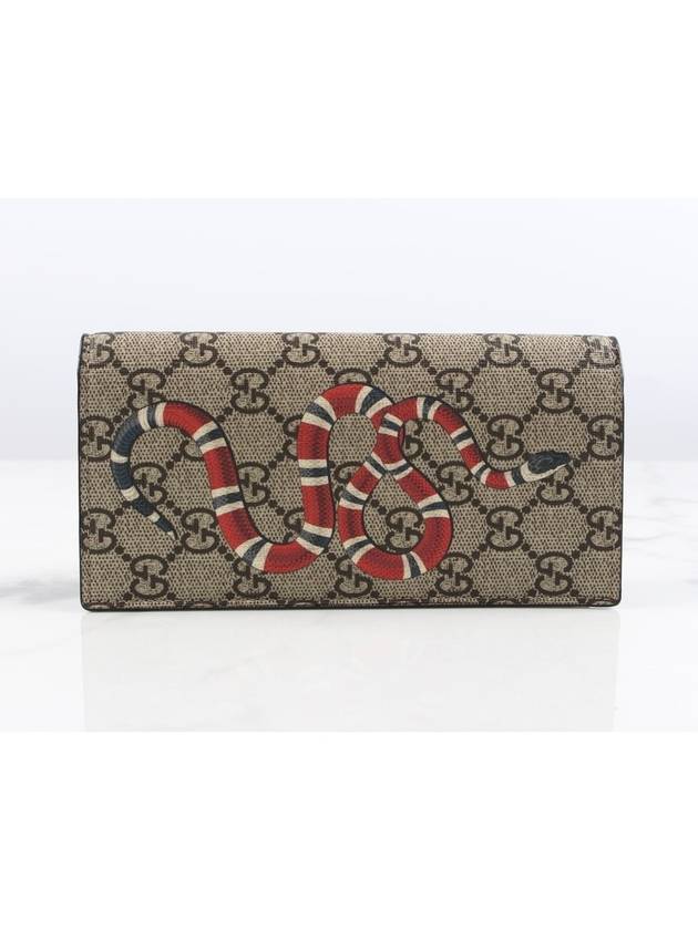 구찌 스네이크 장지갑 베이지