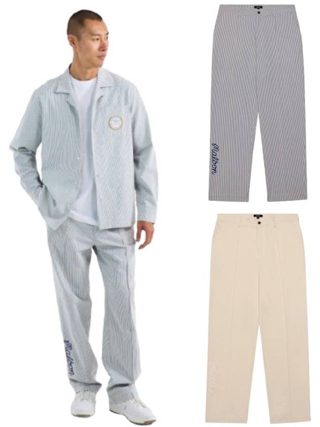 말본 바지 남성 CANNES 플리츠 팬츠 25 SS