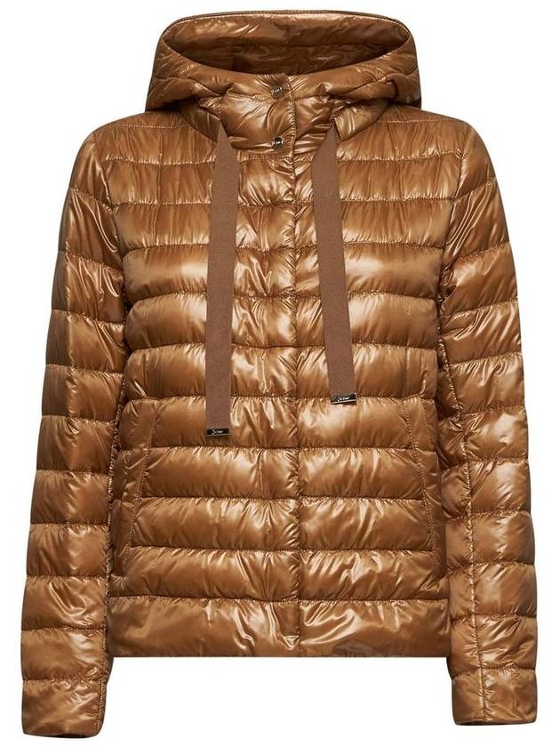 Herno 퀼팅 후드 드로스트링 패딩 재킷