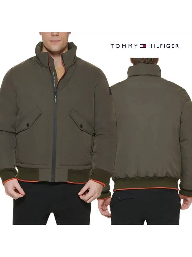 타미힐피거 아우터 플렉스 퍼포먼스 남성재킷 카키 남자자켓 경량 패딩 토미힐피거