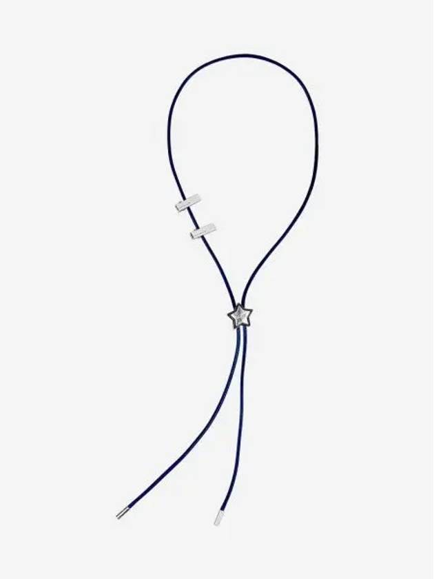 센티멍 넘버 482 스타 코드 락 네크리스 실버 네이비 Sentiments No.482 Star Code Lock Necklace Silver Nave