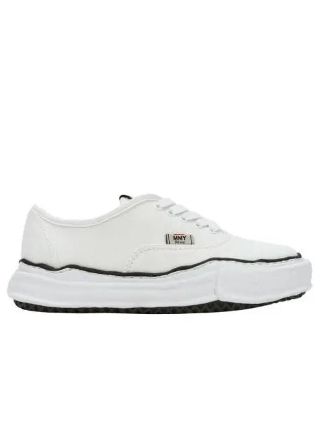 메종 미하라 야스히로 베이커 OG 솔 캔버스 로우 컷 스니커즈 화이트 Maison Mihara Yasuhiro Baker OG Sole Canvas Low Cut Sneakers White