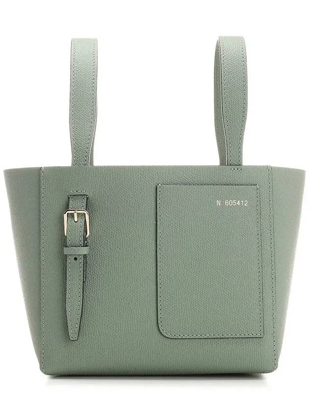 발렉스트라 패치포켓 지퍼업 미니 토트백 WBSF0090028LOCTF_VEU