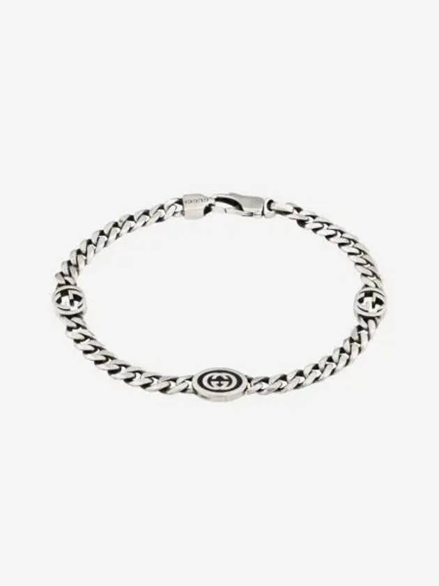 구찌 인터로킹 G 브레이슬릿 실버 Gucci Interlocking G Bracelet Silver