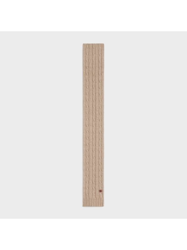 케이블 니트 트리옴페 스카프