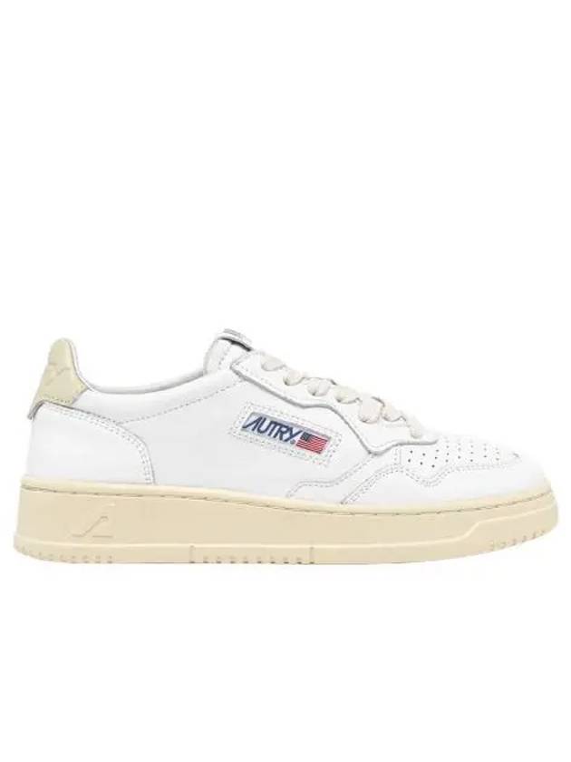 W 오트리 메달리스트 로우 고트스킨 스니커즈 화이트 W Autry Medalist Low Goatskin Sneakers White