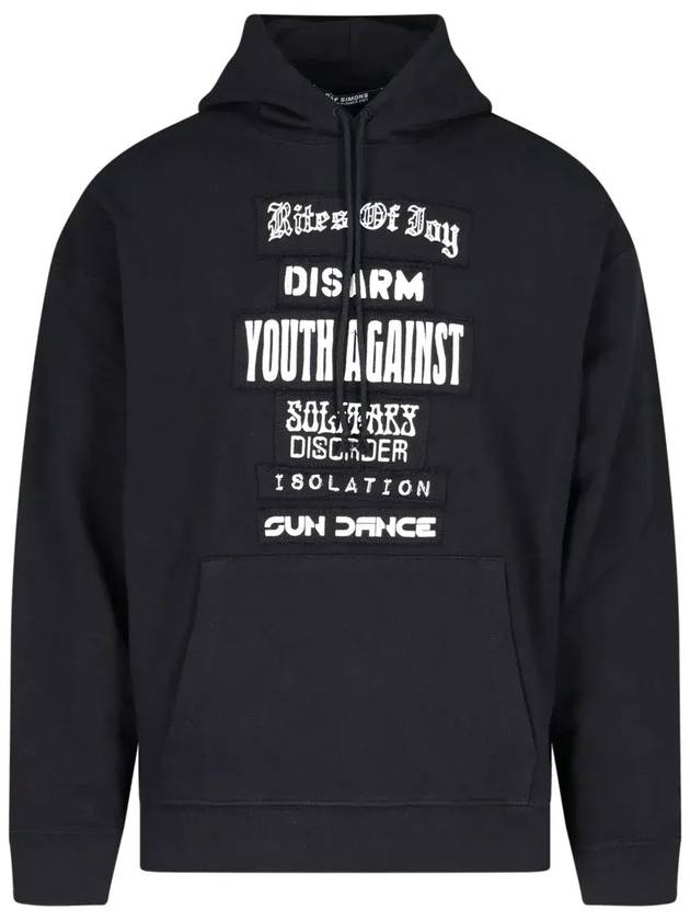 Raf Simons 슬로건 패치 후디 211M163B19003_0099