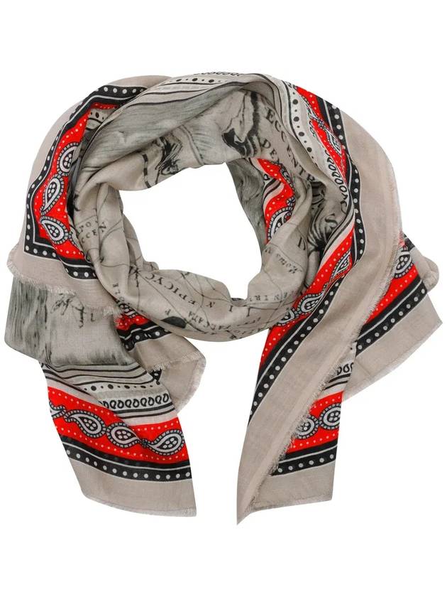 팔리에로 사르티 멀티컬러 프린트 스카프 2015_94081