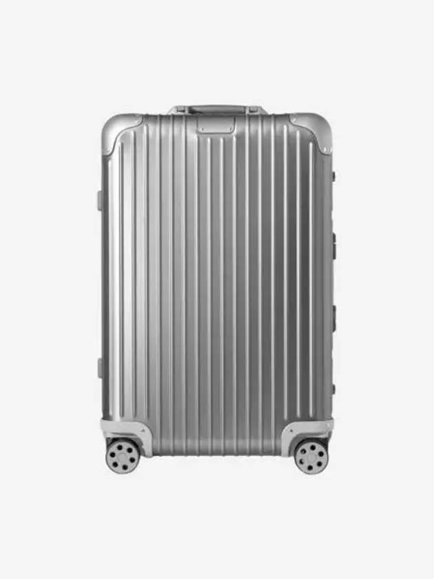 리모와 오리지널 체크인 미디움 알루미늄 수트케이스 실버 Rimowa Original Check In Medium Aluminium Suitcase Silver