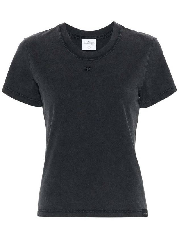 Courreges Logo Cotton T-Shirt