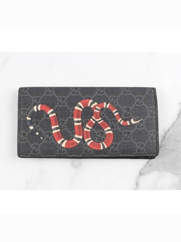 구찌 스네이크 장지갑 블랙