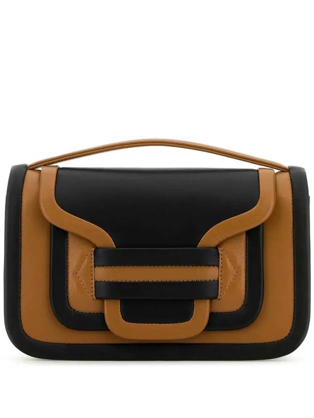 피에르 하디 지오메트릭 핸들 토트백 XR04_COGNACBLACK