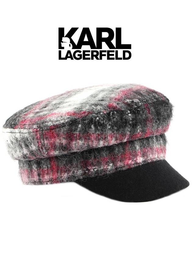 칼라거펠트 스쿠아레 울 바이커 모자 226W3417
