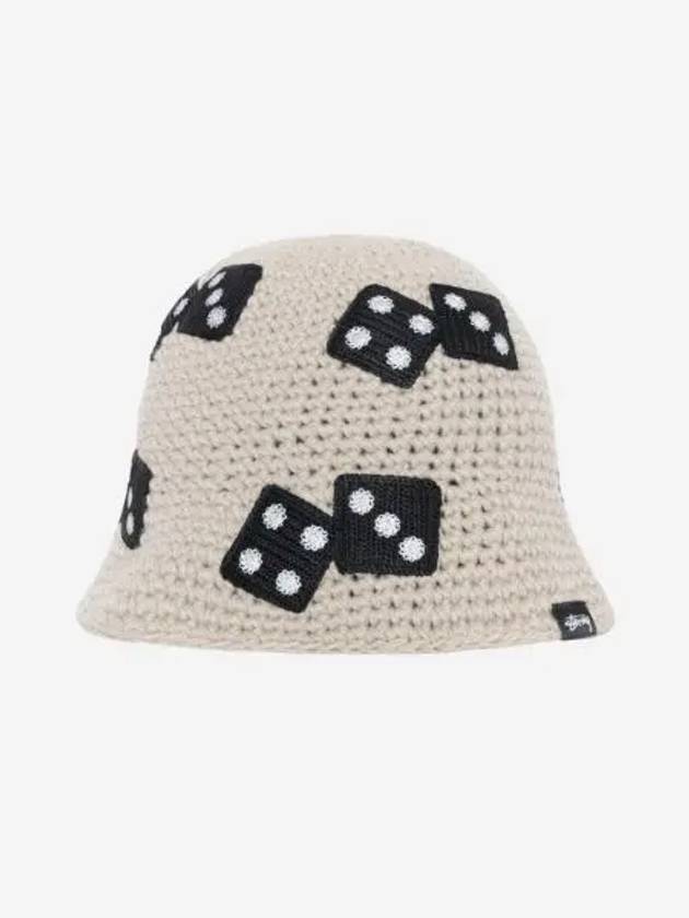 스투시 다이스 니트 버킷햇 라이트 그레이 Stussy Dice Knit Bucket Hat Light Grey