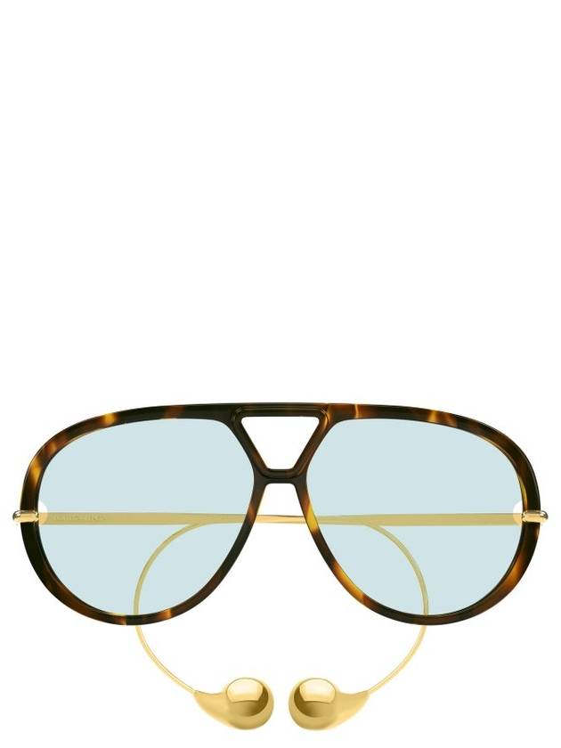 Bottega Veneta Eyewear Drop Aviator 프레임 선글라스
